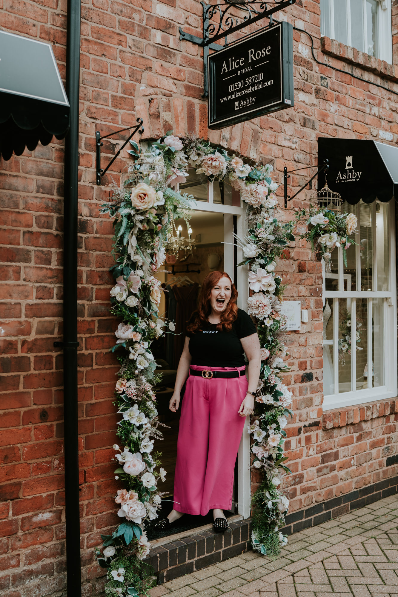 Brand photography for Alice Rose Bridal boutique in Leicester